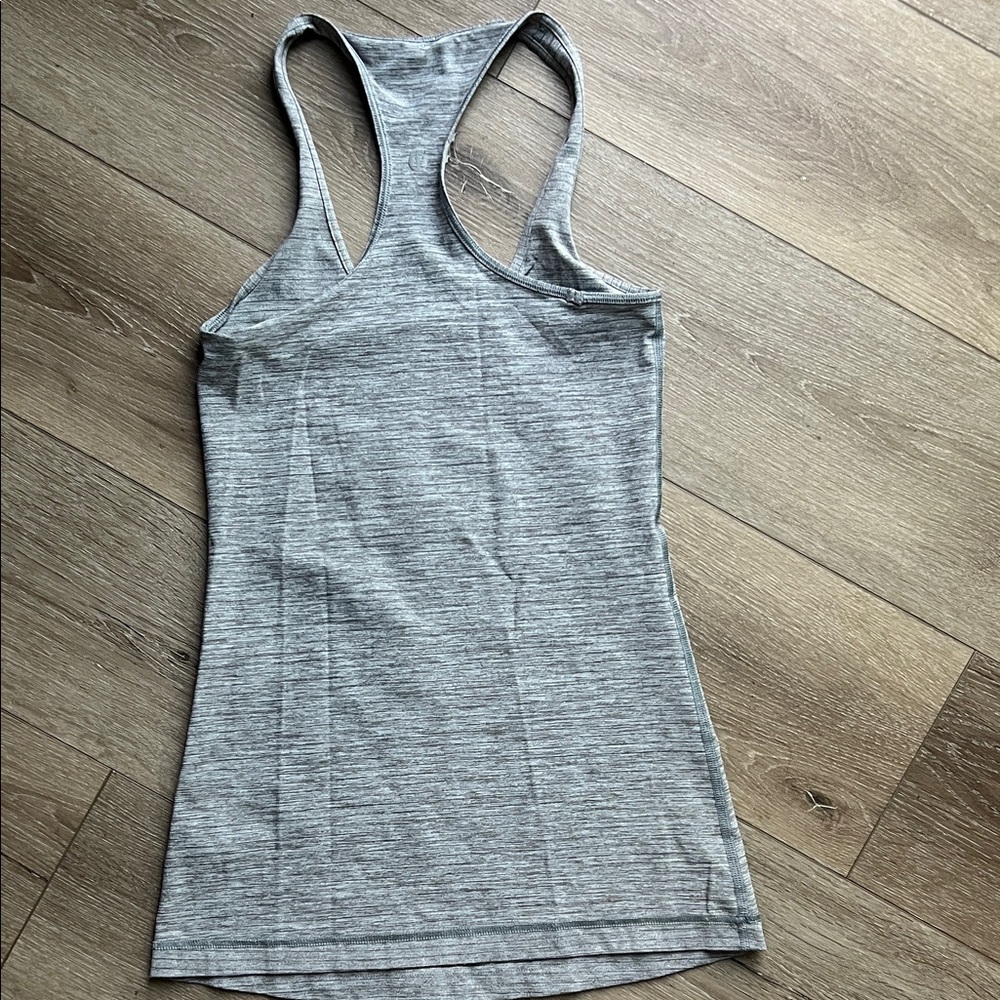 lululemon athletica Heather Gray Racerback Tank - Picture 3 of 3